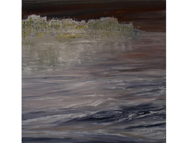 ciudad maritima II Oil Canvas Marine Painting