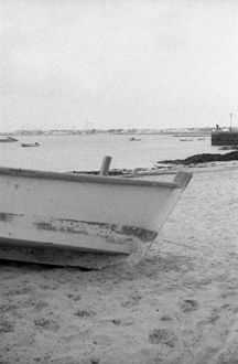 Esperando en la playa
