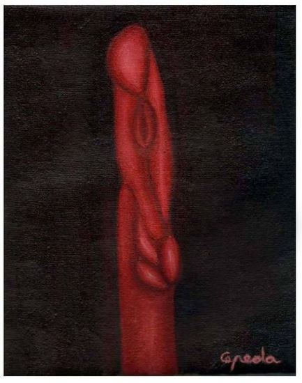 235.TOTEM II,1999 Óleo Tela Figura