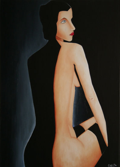 Another night, another man, another terrible lie Oil Canvas Nude Paintings