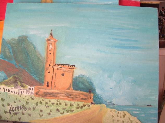 Iglesia de Cabo de Gata Oil Canvas Landscaping