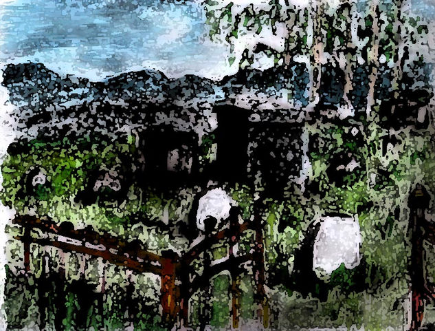 Cementerio 3 Mixed Media