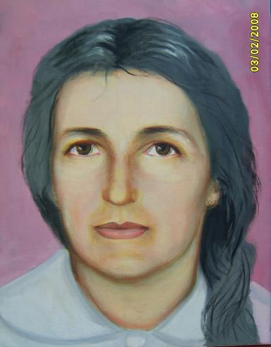 Retrato de mamá joven Oil Canvas Portrait