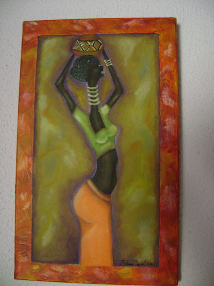 Africana con cacharro