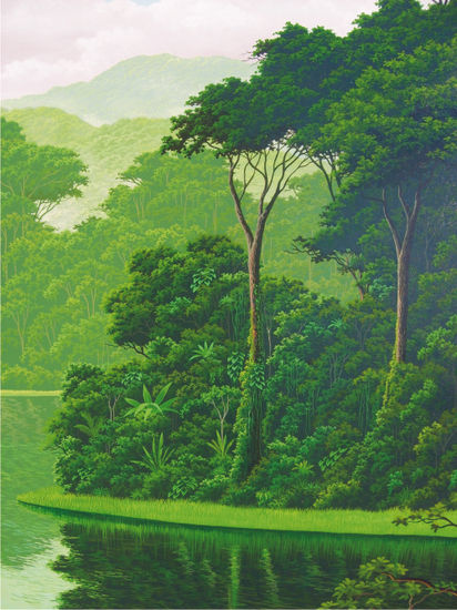 selva esmeralda Acrylic Canvas Landscaping