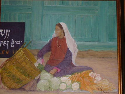 La vendedora