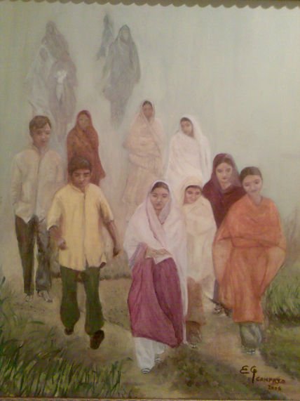 Bajada  la rio ganges