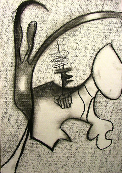 Banderillero Pencil (Black) Paper Figure Painting