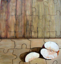 Puzzle con manzana