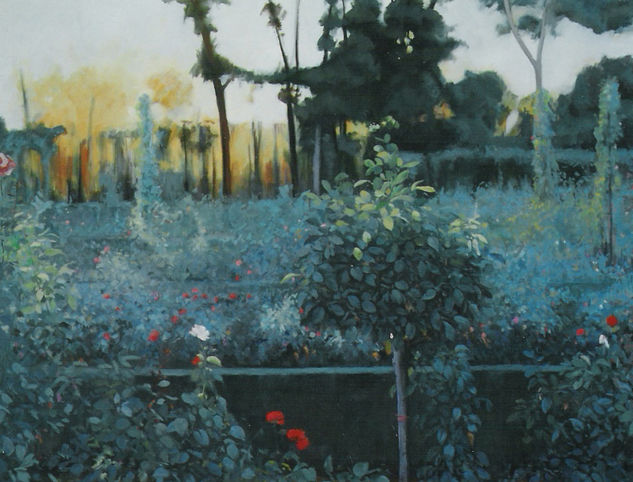 La rosaleda Oil Canvas Landscaping