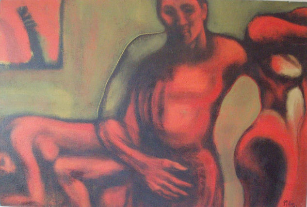 Pasiones Acrylic Textile Figure Painting