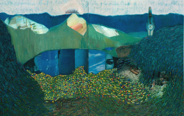 Paisaje interior, verdes