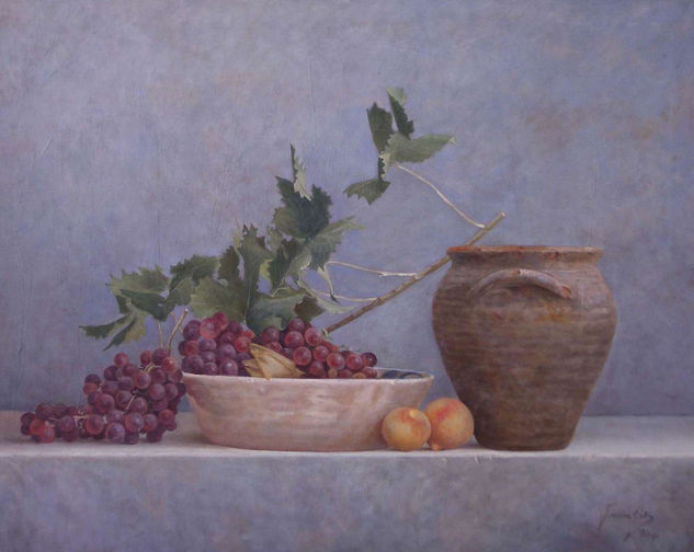 Uvas de la ira V Oil Canvas Still Life Paintings