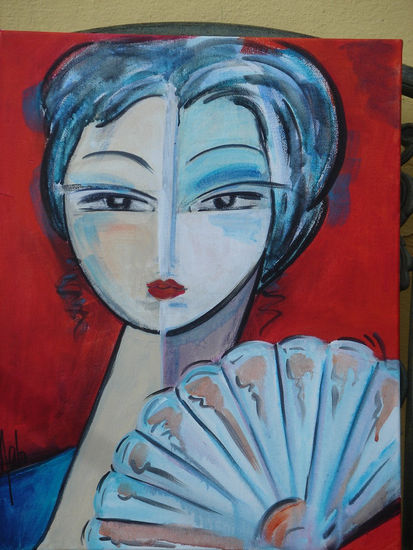 "Soy Casada" Acrylic Canvas Figure Painting