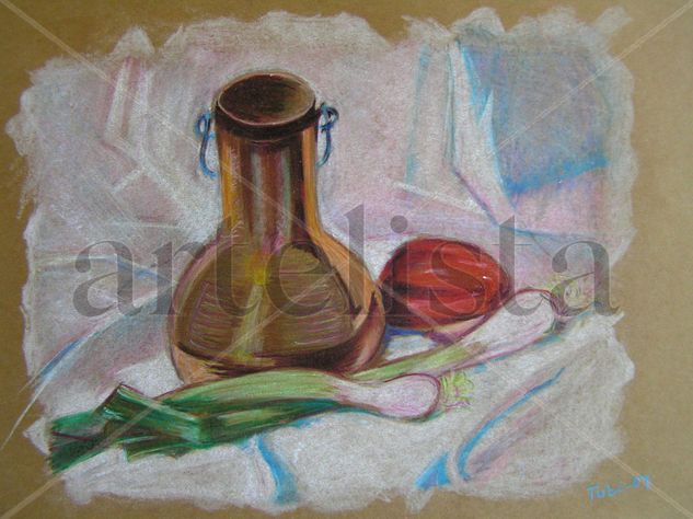 Comienzo Pencil (coloured) Card Still Life Paintings