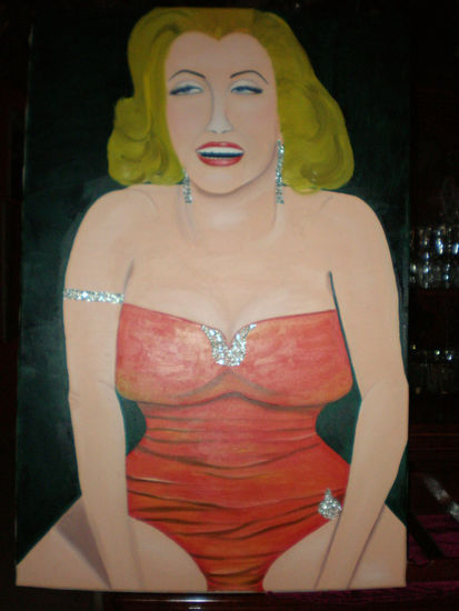 Marilyn Monroe Oil Canvas Portrait