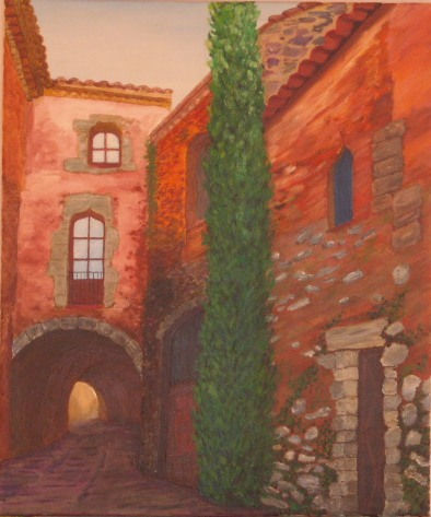 CALLE MEDIEVAL Oil Canvas Landscaping