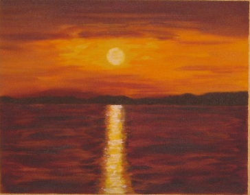 ATARDECER Oil Canvas Landscaping