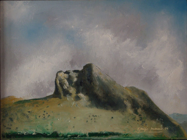 La peña de los enamorados Oil Panel Landscaping