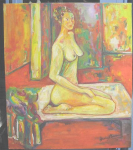 MUJER EN ROJO