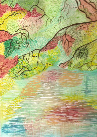 Lago de Kyoto Watercolour Paper Others