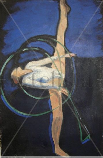 Gimnasta Oil Canvas Figure Painting