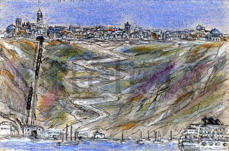 Thira desde la mar