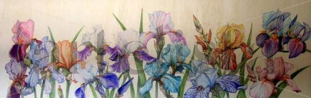 IRIS 2 Pastel Tabla Floral