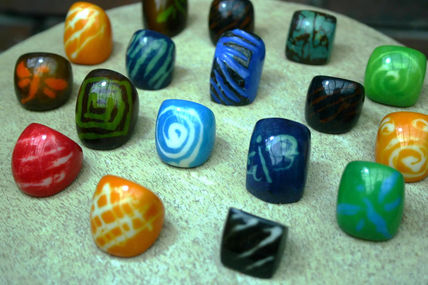 Anillos en tagua