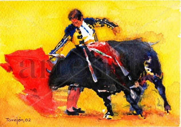 Toros, 06 Watercolour Paper Figure Painting