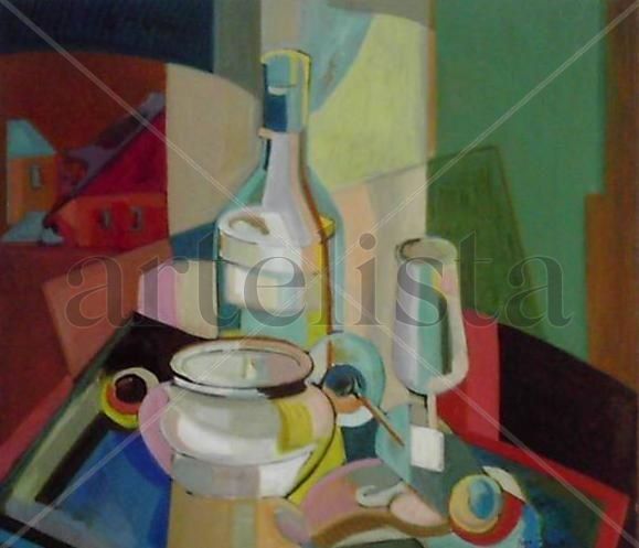 Brindis inconcluso Acrylic Others Still Life Paintings