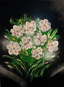 Flores Blancas-pintura