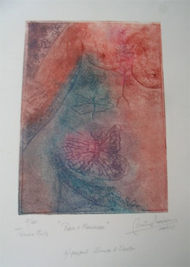 PUBIS Y MARIPOSAS Etching Process