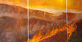 Monte en llamas