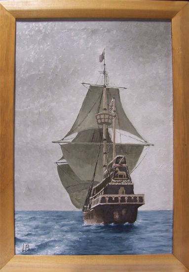 El barco Oil Canvas Marine Painting