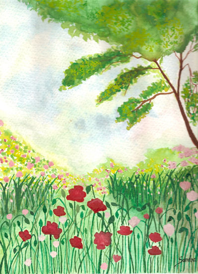 Amapolas Watercolour Paper Landscaping