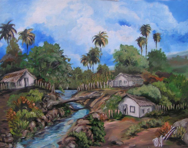 si mi duveaux tuviera rio Acrylic Canvas Landscaping