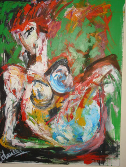 gestual Oil Canvas Figure Painting