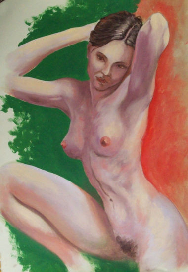 italia Óleo Cartulina Desnudos