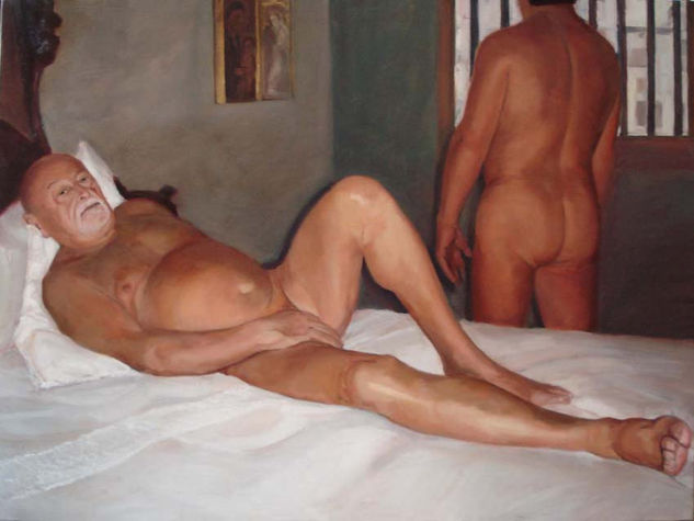 Homenaje a Manet Óleo Lienzo Desnudos