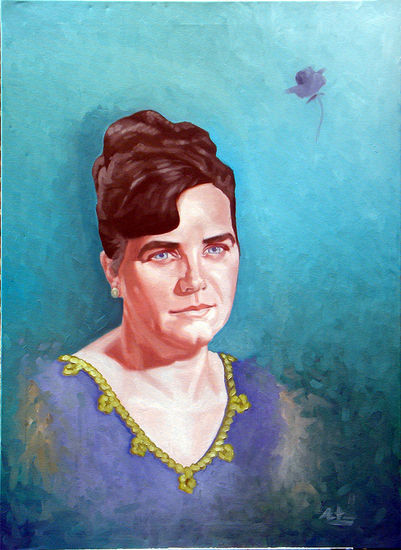 Rosa Jofre Narcís Oil Canvas Portrait