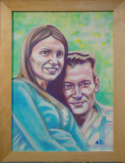 Sonia i Toni Acrylic Canvas Portrait