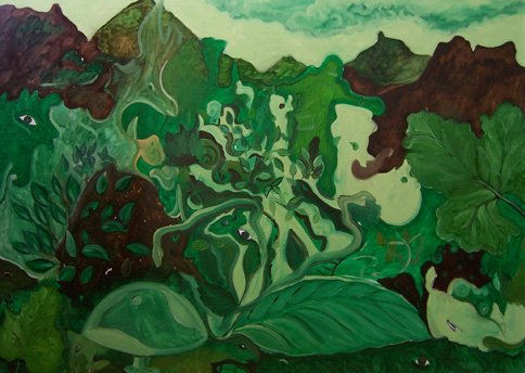 llegada al planeta verde