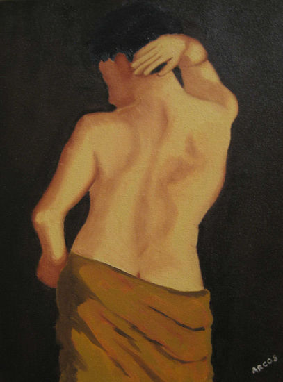 Mujer de espaldas Oil Canvas Figure Painting