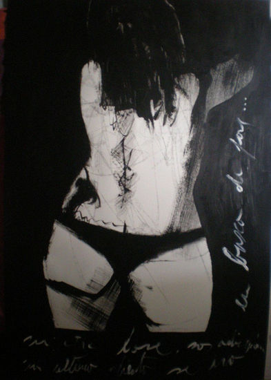 S/T Acrylic Card Nude Paintings