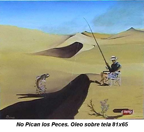 No pican los peces Oil Canvas Landscaping