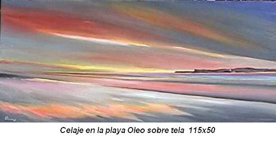 Celaje en la playa Acrylic Canvas Landscaping