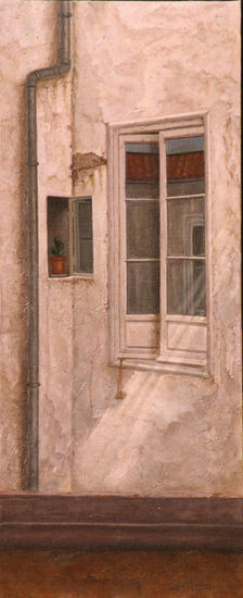 Desde la ventana III Oil Canvas Landscaping