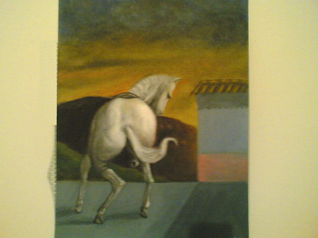 Caballo Oil Canvas Landscaping