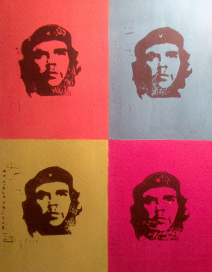 che Gouache Paper Portrait